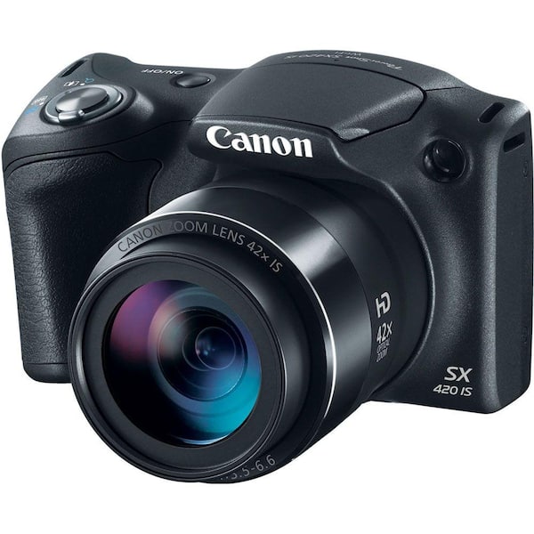 Canon PowerShot SX420 IS Digital Camera in Black