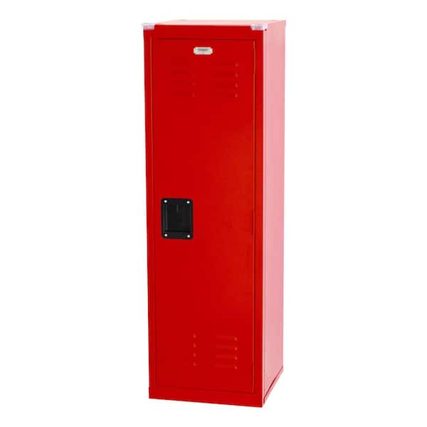 Sandusky 48 in. H x 15 in. W x 15 in. D 1-Tier Steel Locker in Fire Engine Red