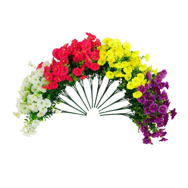 Nearly Natural 14 in. Multi-Colored UV Resistant Artificial