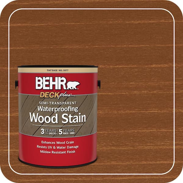 1 gal. #ST-122 Redwood Naturaltone Semi-Transparent Waterproofing Exterior Wood Stain
