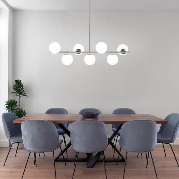 ZHLWIN Home Lighting 40W 7-Light Mid Century Black Retro Round