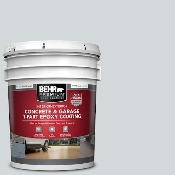 BEHR PREMIUM 5 gal. #PPU26-12 Solemn Silence Self-Priming 1-Part Epoxy Satin Interior/Exterior Concrete and Garage Floor Paint