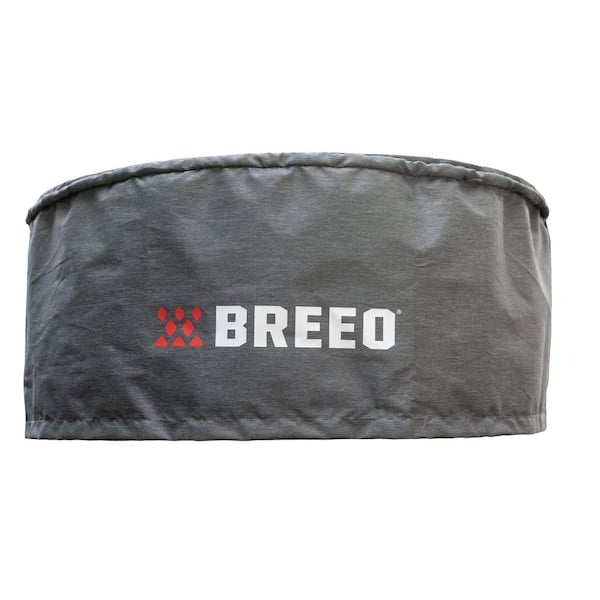 X Series 30-Fire Pit Cover-Weather-Resistant and Debris Protection-Marine-Grade Polyester with Secure Fit-Light Grey