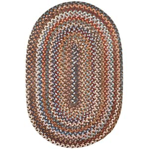 Annie Walnut 8 ft. x 11 ft. Oval Indoor Braided Area Rug