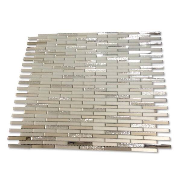 Frosted Glass Mirror Mosaic Tile, 12 X Glass Mirror Tiles