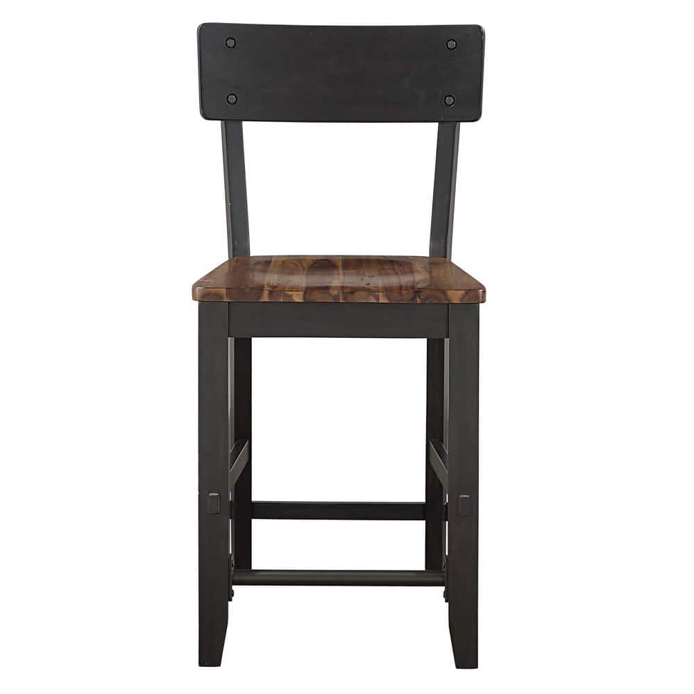 Bermuda Brown and Black Counter Height Chair Set of 2 price history on PriceWatchPro