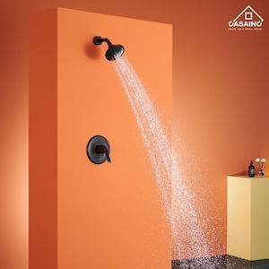 1 Handle 3-Spray Shower Faucet 1.8 GPM with Pressure Balanced Valve in Oil-Rubbed Bronze
