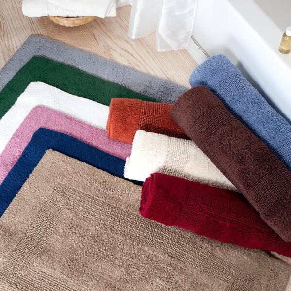 Lavish Home Burdy 2 Ft X 5, Reversible Cotton Bath Rugs Or Runners