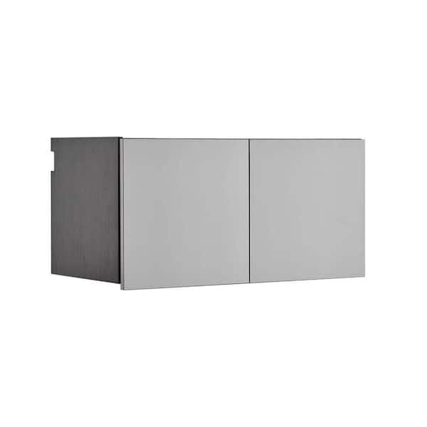Asti Wood Wall Mounted Garage Cabinet in Gray (15.75 in. W x 31.97 in. H x 15.75 in. D)