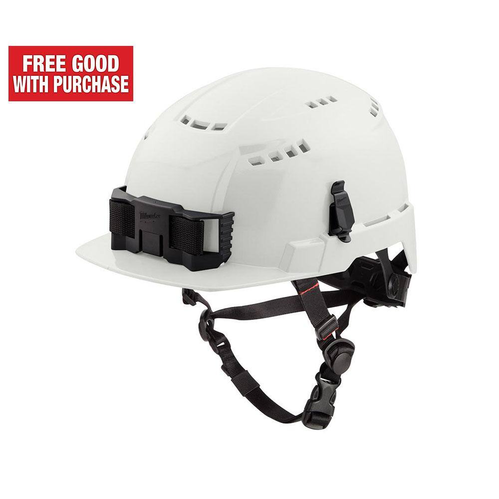 Milwaukee BOLT White Type 2 Class C Front Brim Vented Safety Helmet 48