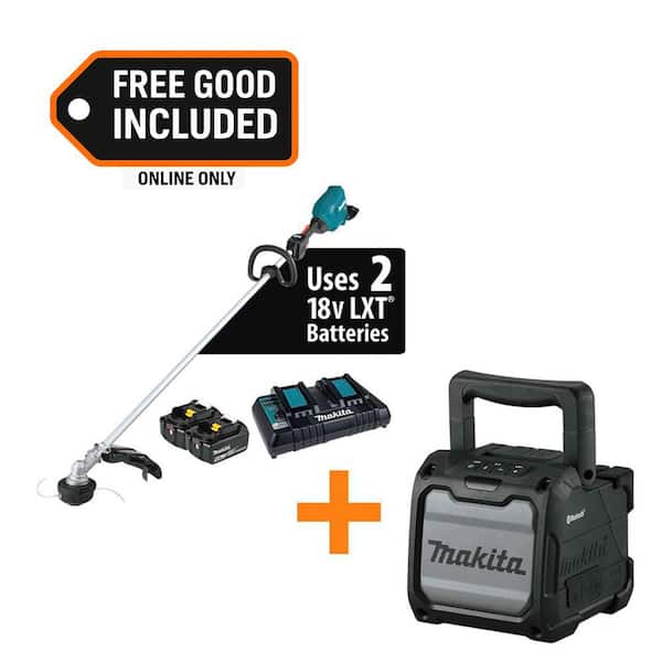 LXT 18V X2 (36V) Lithium-Ion Brushless String Trimmer Kit (5. 0Ah) with 18V LXT /12V max CXT Bluetooth Job Site Speaker
