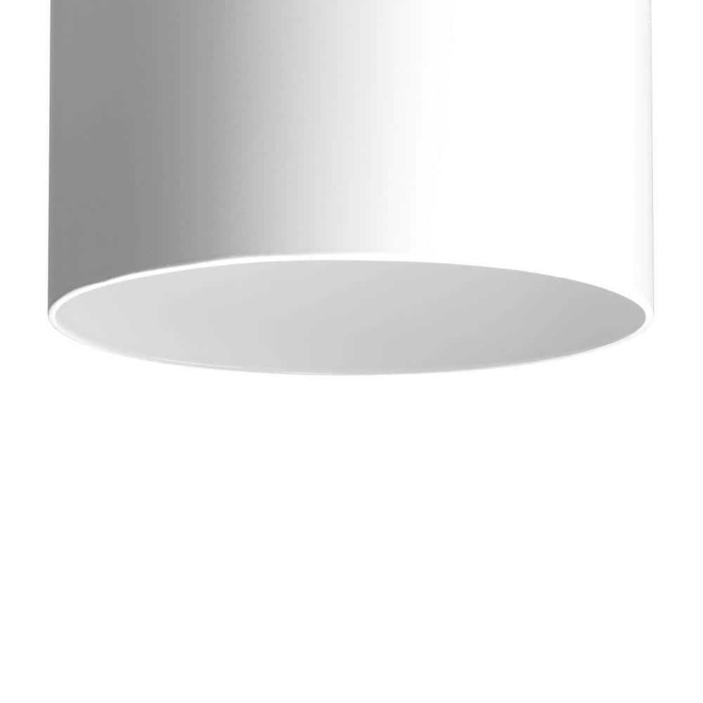 White Porcelain Cylinder Wall Sconce with Bronze Finish