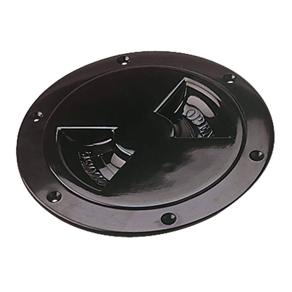 Sea-Dog Screw Out Deck Plate- 4-7/16 in., Black 337145-1 - The