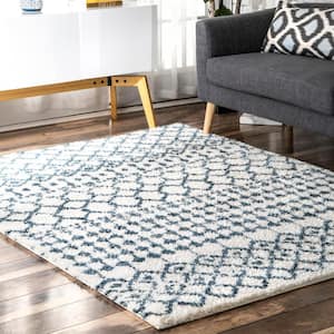 Moroccan Barbara Blue 12 ft. x 15 ft. Area Rug
