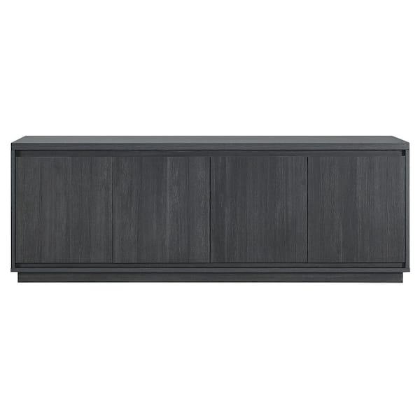 Meyer&Cross Presque 68 in. Charcoal Gray Rectangular TV Stand Fits TV's up to 75 in.