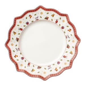 Toy's Delight 11.5 in. White Dinner Plate