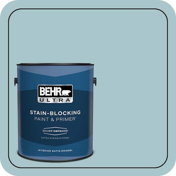 BEHR ULTRA 1 gal. #S450-3 Spring Storm Extra Durable Satin Enamel Interior Paint & Primer