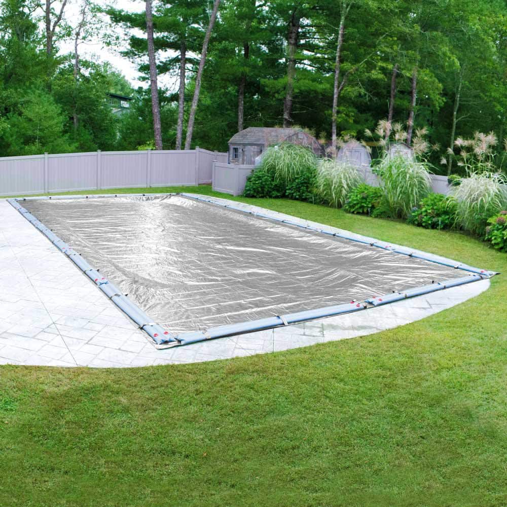 Silverado 12 ft. x 24 ft. Rectangular Silver Solid In-Ground Winter Pool Cover price history on PriceWatchPro