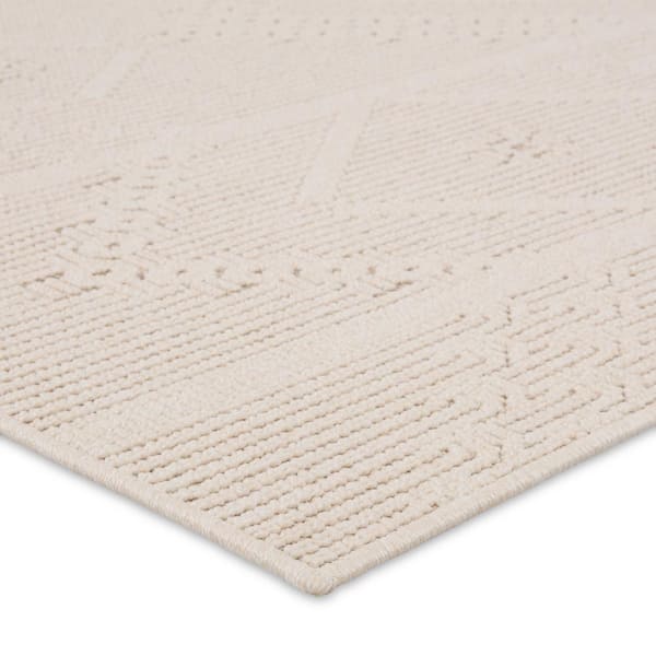Vibe Cardinal Cream 3 ft. x 8 ft. Runner Medallion Polypropylene Indoor/Outdoor Area Rug