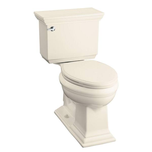 KOHLER Memoirs Classic Comfort Height 2-Piece 1.28 GPF Elongated Toilet in Almond-DISCONTINUED