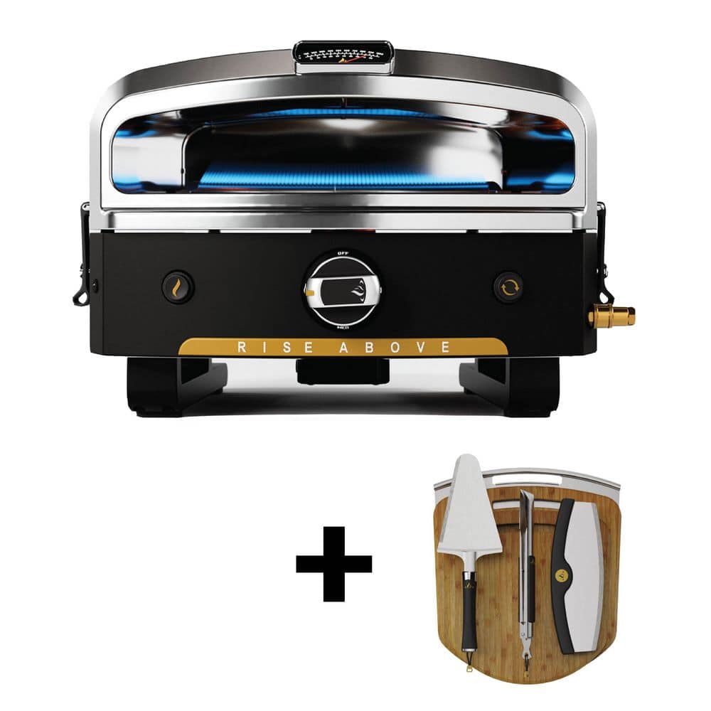 HALO Versa16 Dual-Burner Propane Outdoor Pizza Oven Combo (Oven
