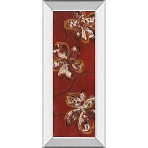 "Flowers Dancing Il" By Katrina Craven Mirror Framed Print Wall Art 18 in. x 42 in.