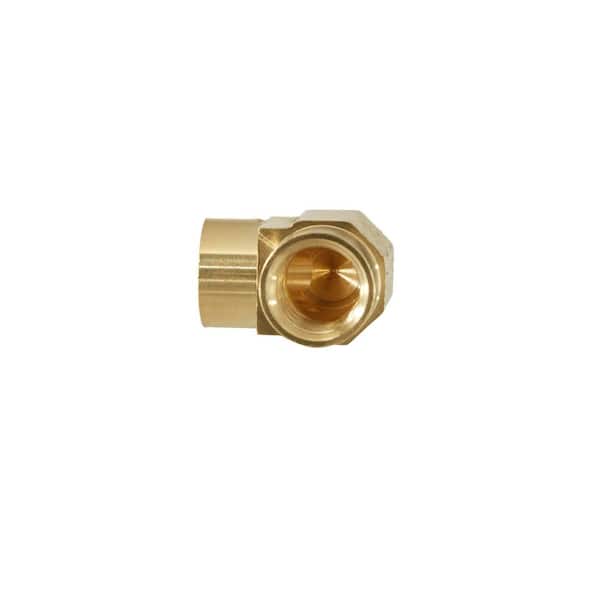 Everbilt 3/4 in. MHT x 3/4 in. FHT 90-Degree Brass Elbow Fitting 801699 -  The Home Depot