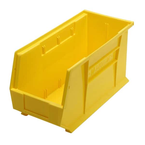 QUANTUM STORAGE SYSTEMS Ultra-Series 5 Gal. Stack and Hang Storage Tote in Yellow (6-Pack)