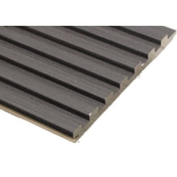 Ejoy 106 in.. x 6 in. x 0.5 in. Solid Wood Wall 7 Grid Cladding Siding ...