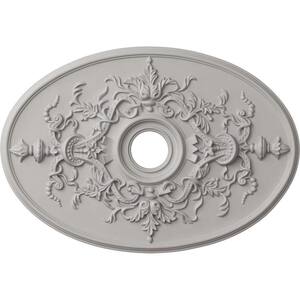 Ekena Millwork Ceiling Medallion - Hand-Painted Ultra White 30\u00be\" Design