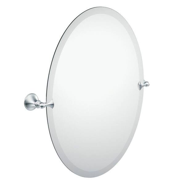 MOEN Glenshire 26 in. x 22 in. Frameless Pivoting Wall Mirror in Chrome