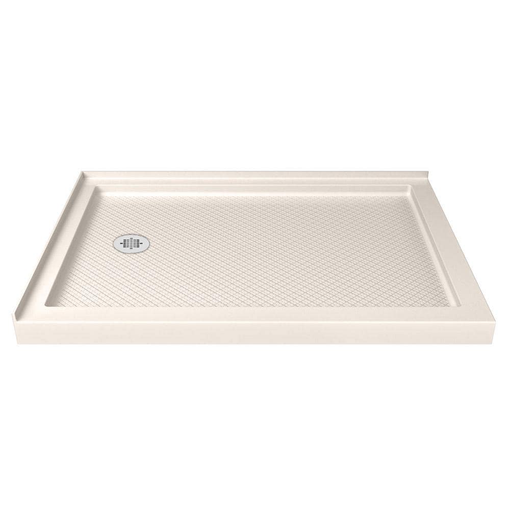 Biscuit Rectangular Acrylic Double Threshold Shower Base