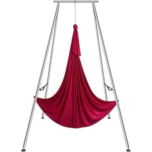 Aerial Yoga Frame and Yoga Hammock 9.67 ft. H Yoga Swing Stand Comes with 6.6 Yards Aerial Hammock