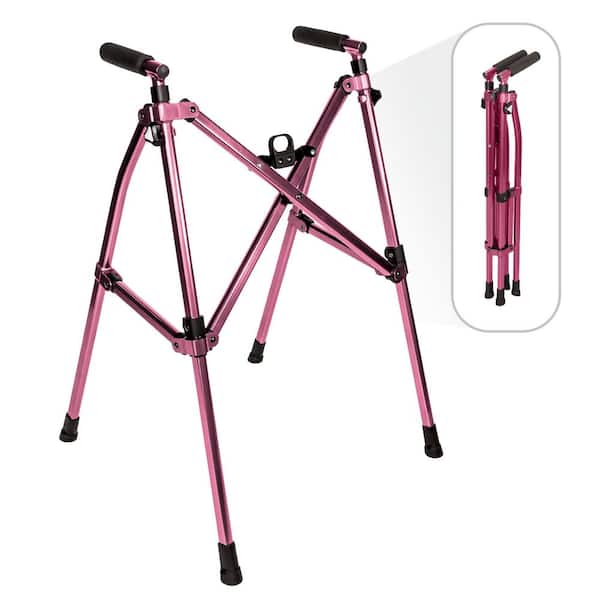 Wonder Walker Lite, Light-Weight Folding Walker for Seniors in Regal Rose