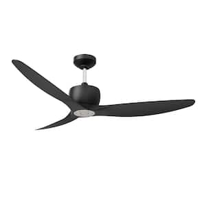 ELEMONT 52 in. Ceiling Fan in Black