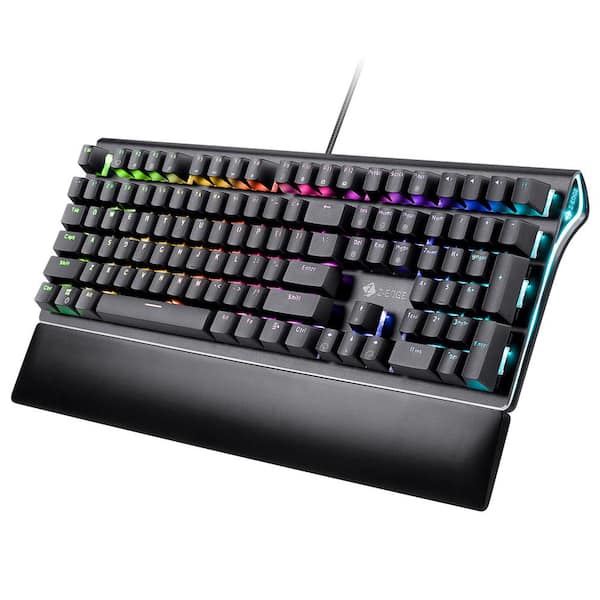 Etokfoks 108 Keys RGB Optical Mechanical Gaming Keyboard with RGB Backlight and Palm Rest