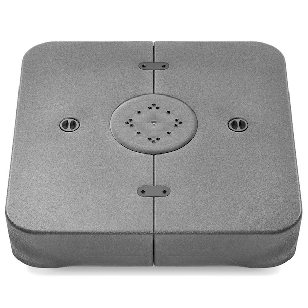 best fill patio umbrella base Best Choice Products 330lb Capacity Fillable Heavy-Duty Outdoor Cantilever Umbrella Base w/ Easy-Fill Spouts