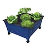 HydroPickers24in.x20in.RaisedGardenBedKitwithHydroponicWateringSystemandCastersinBlue2370-TheHomeDepot