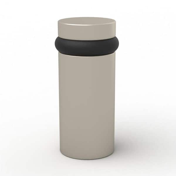 Floor Door Stopper Satin Nickel-1 Pack Quickly Installed Wall Protector and Door Knobs-3 in.