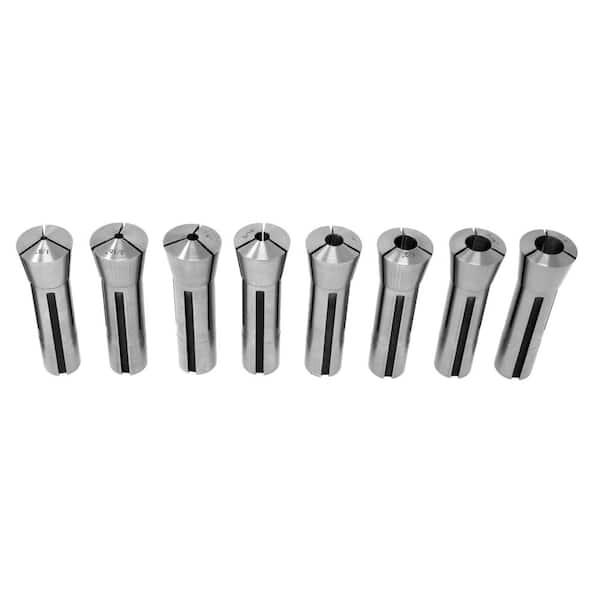 WEN 33182A Imperial Steel Collet Set for R8 Metal Milling Machines (8-Piece) - 2