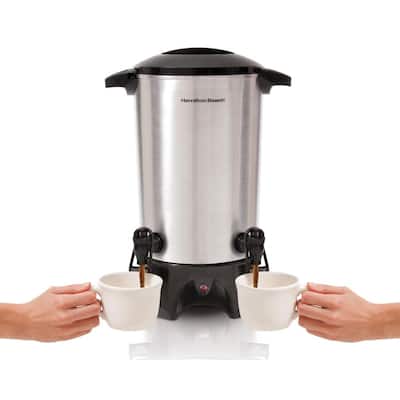 45-Cup Stainless Steel Coffee Urn with Dual Spout