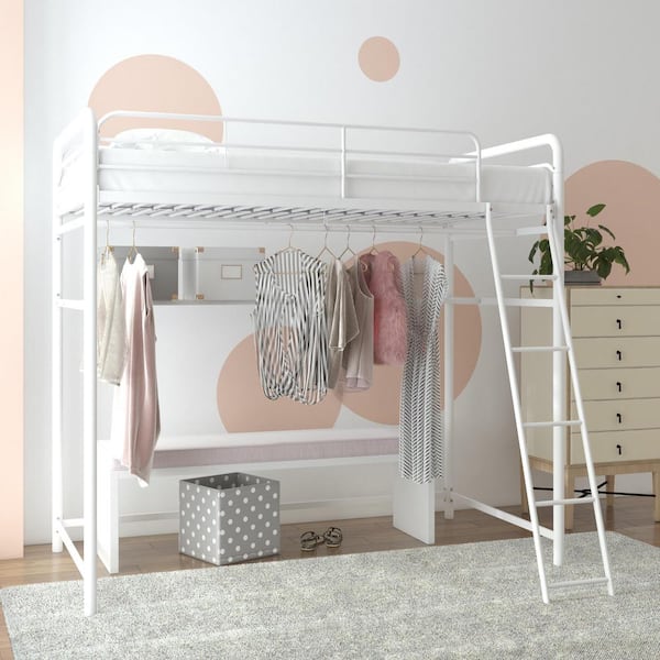 queen size loft bed with closet