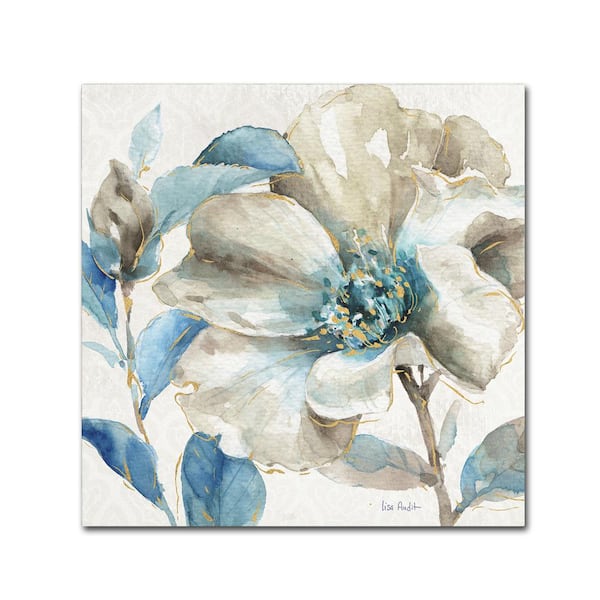 Trademark Fine Art 18 in. x 18 in. "Indigold IV" by Lisa Audit Printed Canvas Wall Art