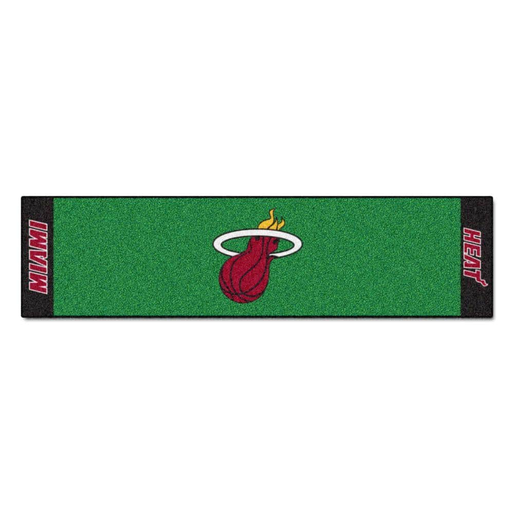 FANMATS NBA Miami Heat ft. in. x ft. Indoor 1-Hole Golf Practice  Putting Green 9319 The Home Depot