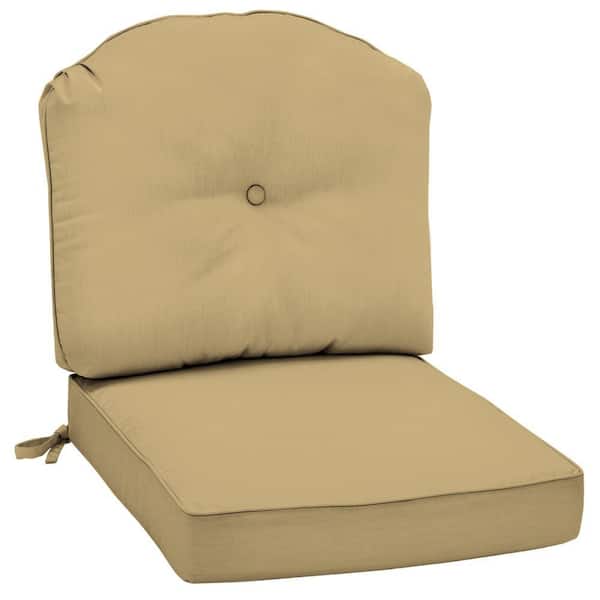 Arden Morgan Classic Canvas Wheat Outdoor Deep Seat Lounge Chair Cushion-DISCONTINUED
