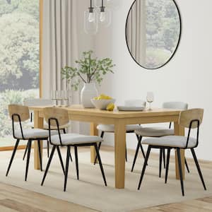 Eastwood Contemporary Oak Wood 66 inch in 4-Legs Dining Table Rectangle 4 Seats