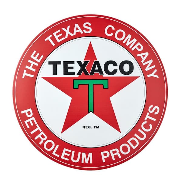 Texaco Petroleum Metal Sign 30"x30" Multi -Vintage Wall Art Classic Home Decor