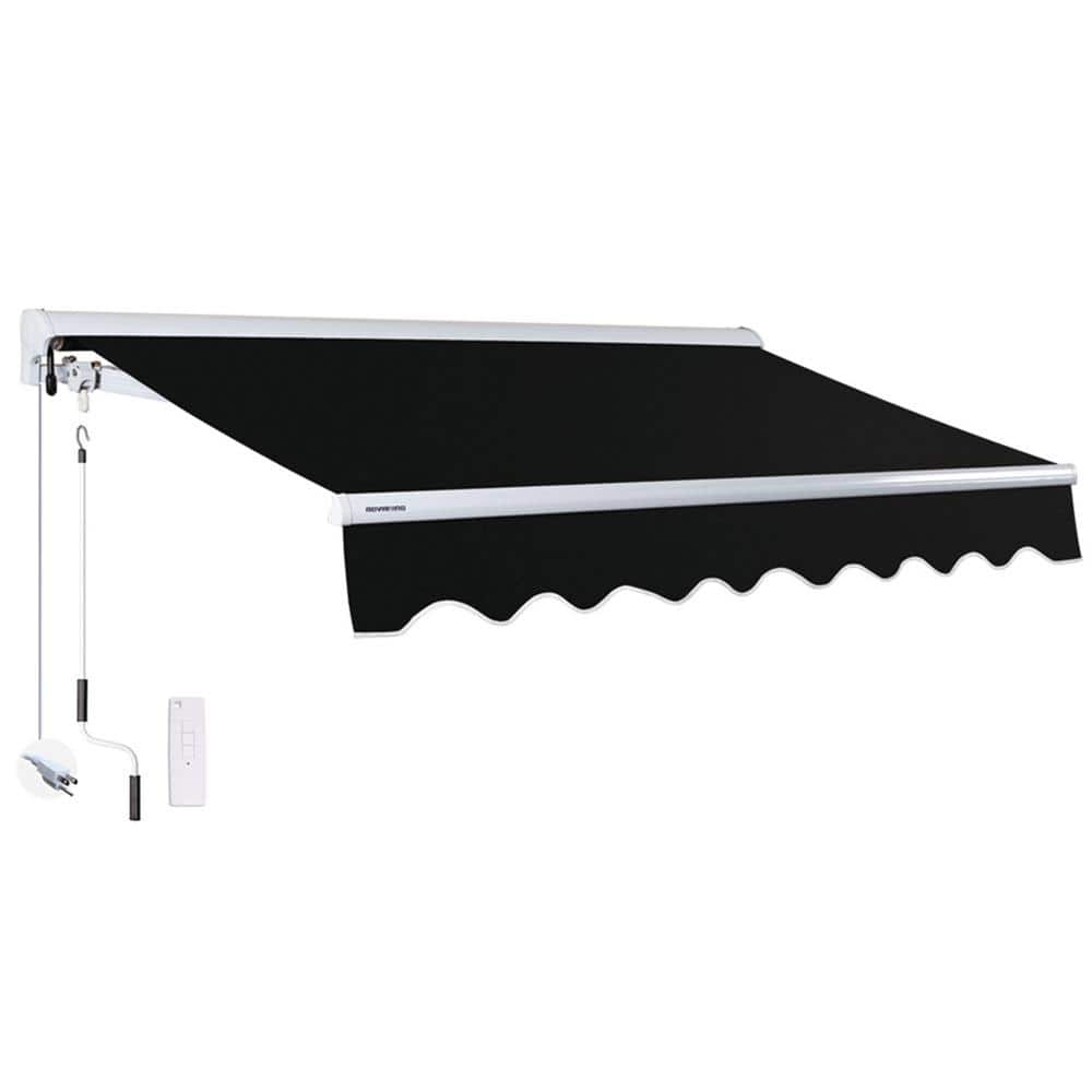 12 ft. Luxury Series Semi-Cassette Electric w/ Remote Retractable Patio Awn