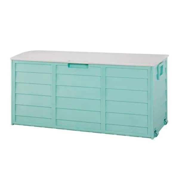 75 Gal. Outdoor Deck Box-Lockable Deck Chest for Garden Tools, Cushions & Toys, Weatherproof & Wheeled (280L).