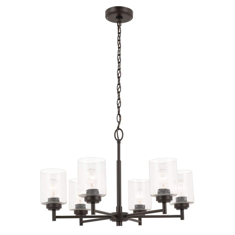 Reviews for KICHLER Winslow 26 in. 6-Light Olde Bronze Contemporary ...